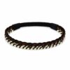 haarband-koord-zwart-bruin Haarband Gevlochten 2cm - Koord - Zwart Wit Bruin