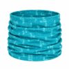 haarband-multifunctioneel-geometrische-print-blauw-groen-van-Haarsoires Haarband Multifunctioneel 45x25cm - Blok Patroon - Blauw Groen