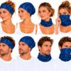 Haarband Multifunctioneel 45x25cm - Geometrische Print - Blauw