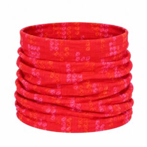 haarband-multifunctioneel-geometrische-print-rood-van-Haarsoires Haarband Multifunctioneel 45x25cm - Geometrische Print - Rood