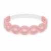haarband-sierband-kant-roze Haarband Gevlochten 3cm - Sierband Kant - Zilverdraad - Roze