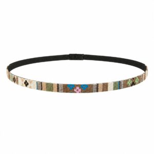 Haarband Sierband 1cm - Geweven - Multicolor