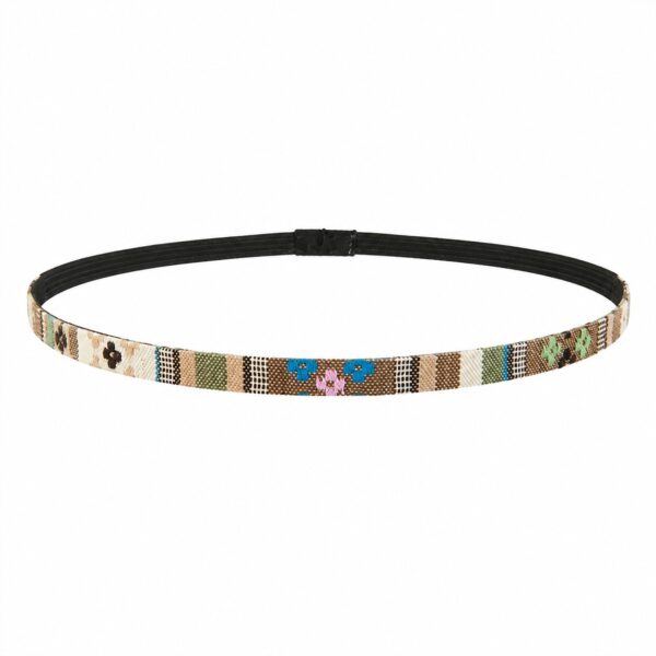 haarband-sierband-multicolor Haarband Sierband 1cm - Geweven - Multicolor