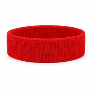 Haarband Sport 4cm - Badstof - Rood