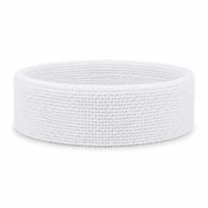 Haarband Sport 4cm - Badstof - Wit