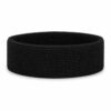 haarband-sport-badstof-zwart Haarband Sport 4cm - Badstof - Zwart