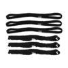 haarband sport elastiek 6 stuks zwart_4 Haarband Sport 1cm - Elastiek - Effen en Sierband - Zwart - Set van 6