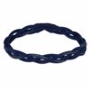 haarband-sport-gevlochten-blauw Haarband Sport 3cm - Glitter - Gevlochten Elastiek - Blauw