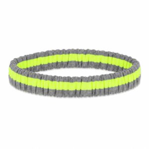 Haarband Sport 3cm – Streeppatroon – Grijs Geel