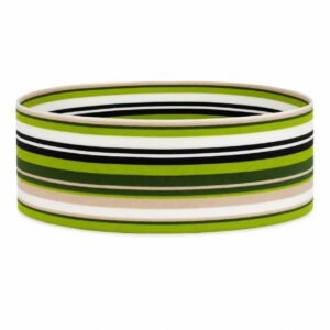 Haarband Stof 8cm - Streep Patroon - Groen