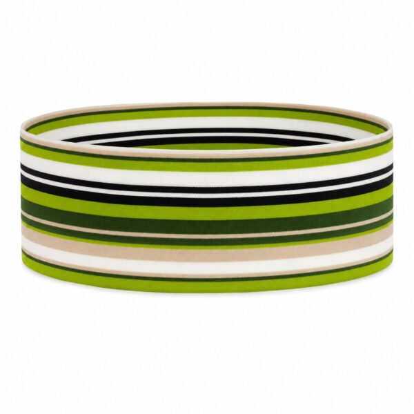 haarband-streep-groen Haarband Stof 8cm - Streep Patroon - Groen