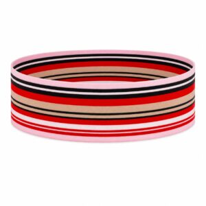 Haarband Stof 8cm - Streep Patroon - Rood