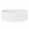 Haarband Stof 6cm - Streep Patroon - Wit