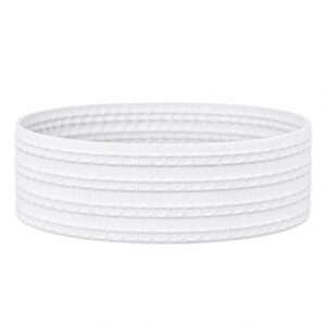 Haarband Stof 6cm - Streep Patroon - Wit