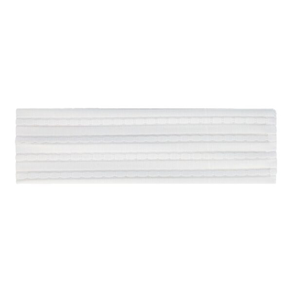 Haarband Stof 6cm - Streep Patroon - Wit