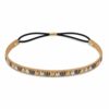 Haarband Sierband 1cm - Studs - Zilver Grijs Goud