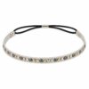 Haarband Sierband 1cm - Studs - Grijs Koper Zilver