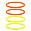 Haarband Sport 1cm - Endless Elastiek - Nylon - Geel Oranje - Set van 4