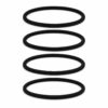 haarbanden-sport-nylon-zwart-set Haarband Sport 1cm - Endless Elastiek - Nylon - Zwart - Set van 4