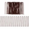 haardotspelden-recht-5cm-bruin Styling Tool - Haardotspelden 5cm - Recht - Metalen Haarpinnen - Bruin - Set van 40