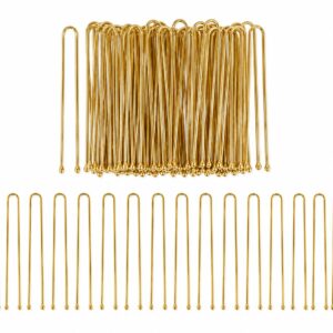 Styling Tool - Haardotspelden 5cm - Recht - Metalen Haarpinnen - Goud - Set van 40