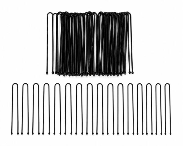 Styling Tool - Haardotspelden 5cm - Recht - Metalen Haarpinnen - Zwart - Set van 40
