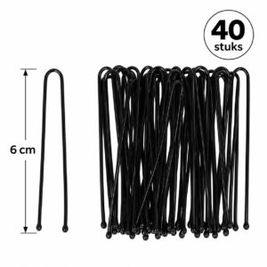 haardotspelden-recht-6cm-zwart-40stuks-van-Haarsoires Haardotspelden 6cm - Recht - Metalen Haarpinnen - Zwart - 40 Stuks