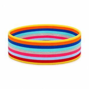 Haarband Stof 6cm - Regenboog Streeppatroon - Multicolor