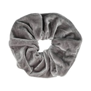 Haarelastiek Scrunchie – Basic – Velvet Stof – Lichtgrijs