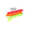 setje haarbanden sport elastiek_2 Haarband Sport 2cm - Elastiek - Neon - Geel Groen Roze Oranje - Set van 4