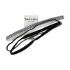 setje haarbanden sport elastiek_5 Haarband Sport 1cm – Elastiek - Anti-slip – Zwart Wit - Set van 3