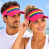 Zonneklep Verstelbaar – Regenboog – Fuchsia Roze