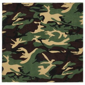 Bandana Zakdoek 55x55cm – Camouflageprint – Groen