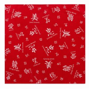 bandana-zakdoek-oosterse-print-rood Bandana Zakdoek 55x55cm – Oosterse Print – Rood