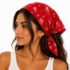 Bandana Zakdoek 55x55cm – Oosterse Print – Rood