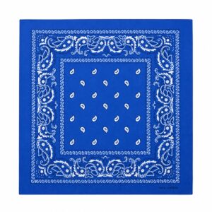 Bandana Zakdoek 55x55cm – Paisleyprint – Blauw