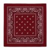 bandana-zakdoek-paisleyprint-donkerrood Bandana Zakdoek 55x55cm – Paisleyprint – Donkerrood
