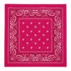 Bandana Zakdoek 55x55cm – Paisleyprint – Fuchsia Roze