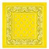 Bandana Zakdoek 55x55cm – Paisleyprint – Geel
