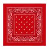 bandana-zakdoek-paisleyprint-rood Bandana Zakdoek 55x55cm – Paisleyprint – Rood