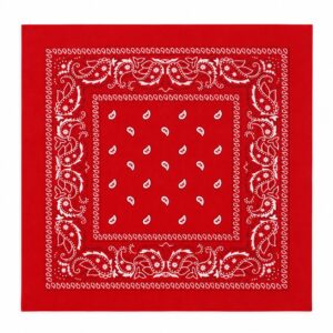bandana-zakdoek-paisleyprint-rood Bandana Zakdoek 55x55cm – Paisleyprint – Rood