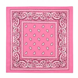 bandana-zakdoek-paisleyprint-roze Bandana Zakdoek 55x55cm – Paisleyprint – Lichtroze