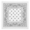 bandana-zakdoek-paisleyprint-wit Bandana Zakdoek 55x55cm – Paisleyprint – Wit