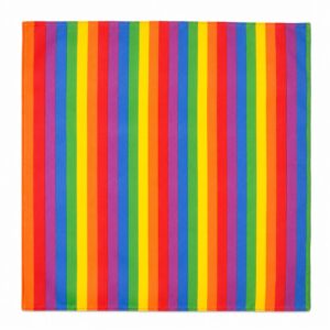bandana-zakdoek-regenboog-strepen-multicolor Bandana Zakdoek 55x55cm – Regenboog Strepen – Multicolor