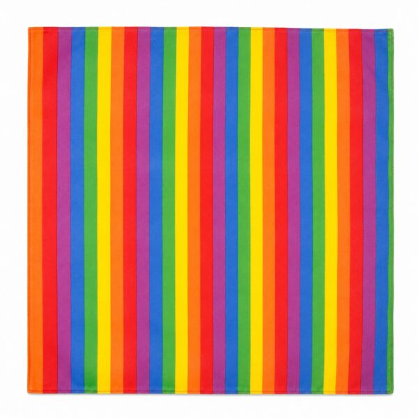 bandana-zakdoek-regenboog-strepen-multicolor Bandana Zakdoek 55x55cm – Regenboog Strepen – Multicolor