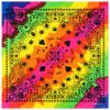 bandana-zakdoek-regnboog-paisleyprint-multicolor-van-Haarsoires Bandana Zakdoek 55x55cm – Regenboog Paisleyprint – Multicolor