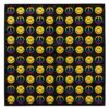 bandana-zakdoek-smileyprint-zwart-multicolor Bandana Zakdoek 55cm – Smileyprint – Zwart Geel
