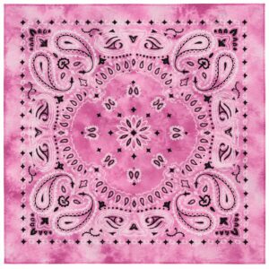 Bandana Zakdoek 55x55cm - Tie-Dye - Paisleyprint - Lila Paars