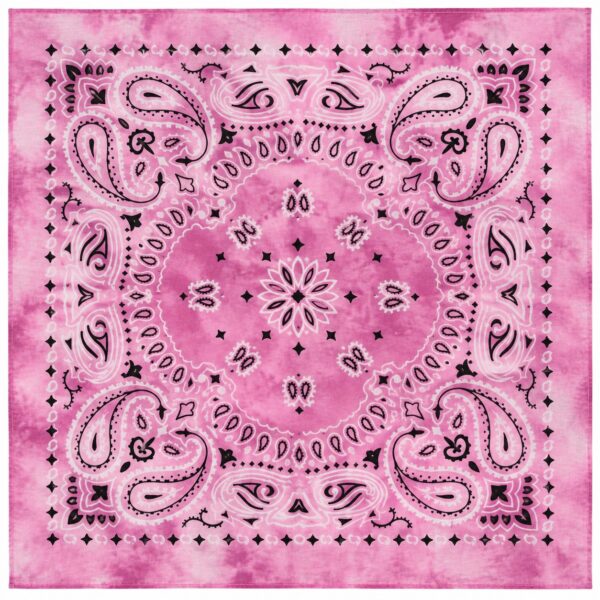 bandana-zakdoek-tie-dye-paisleyprint-lila-paars-van-Haarsoires Bandana Zakdoek 55x55cm - Tie-Dye - Paisleyprint - Lila Paars