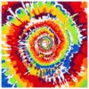 Bandana Zakdoek 55x55cm – Tie-Dye Regenboogprint – Multicolor